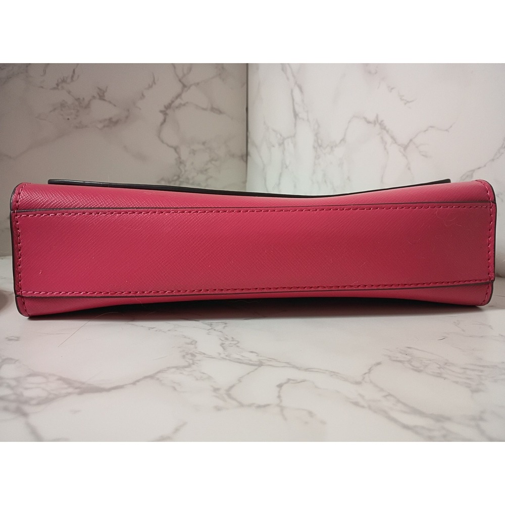 KATE SPADE Carson Pink Ruby Leather Convertible Crossbody Bag - EUC - Picture 5 of 10